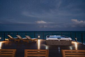 ROOFTOP AT NIGHT